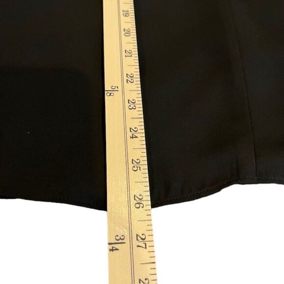 Reiss Kris Chiffon Top Black with Peekaboo Neck Cutout Silky Elegant Size 10 - Picture 11 of 13